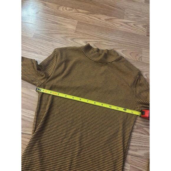 Aeropostale Striped Mock Neck Long Sleeve Top Size Medium - Picture 5 of 5